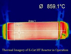 Thermal Imagery of E-Cat HT Reactor in Operation